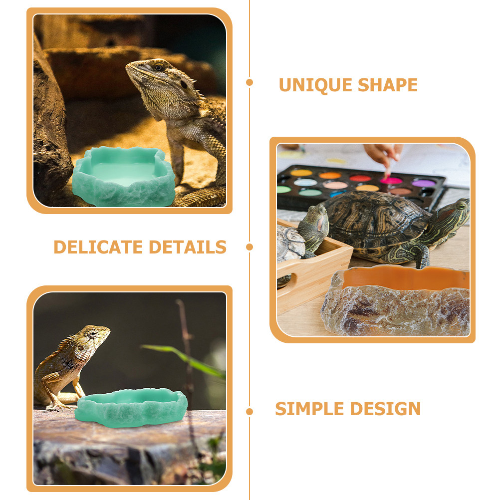 ชามอาหารและน้ำเรืองแสงในที่มืด - Water Dish Reptile บทวิจารณ์และราคา