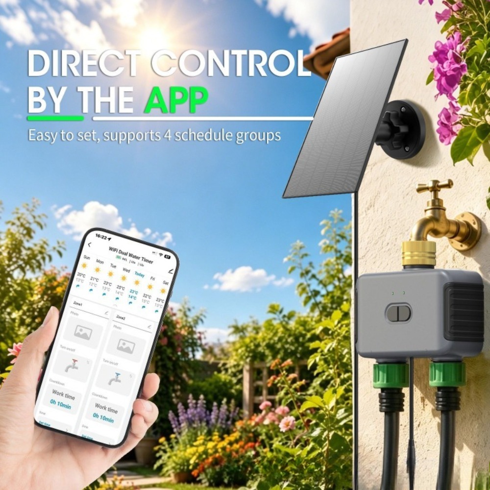 ตัวควบคุมการรดน้ำอัตโนมัติแบบไ - Timer Dual Outlet บทวิจารณ์และราคา