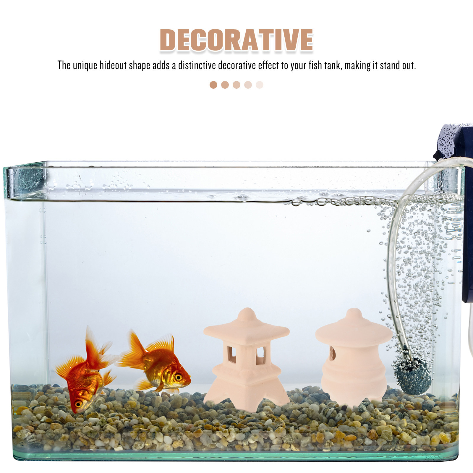 2 ชิ้น ของตกแต่งตู้ปลาเซรามิก  - Hide Cave Ceramic บทวิจารณ์และราคา